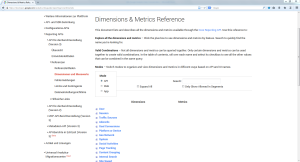 QlikView Google Analytics Easy Connect Dimensionen und Metriken